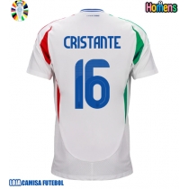 Camisa de Futebol Itália Bryan Cristante #16 Equipamento Secundário Europeu 2024 Manga Curta